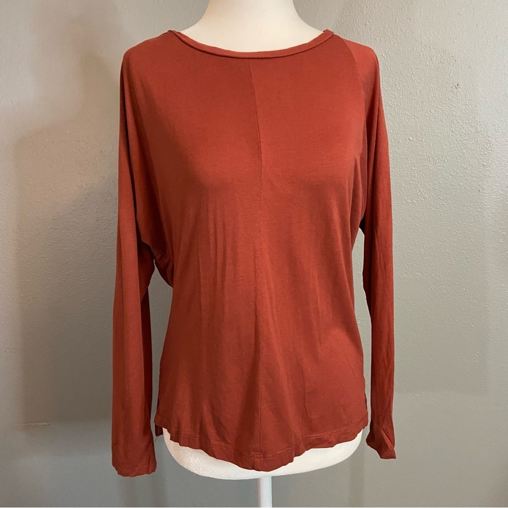 Madewell Dark Orange Long Sleeve Women's Top Size XS